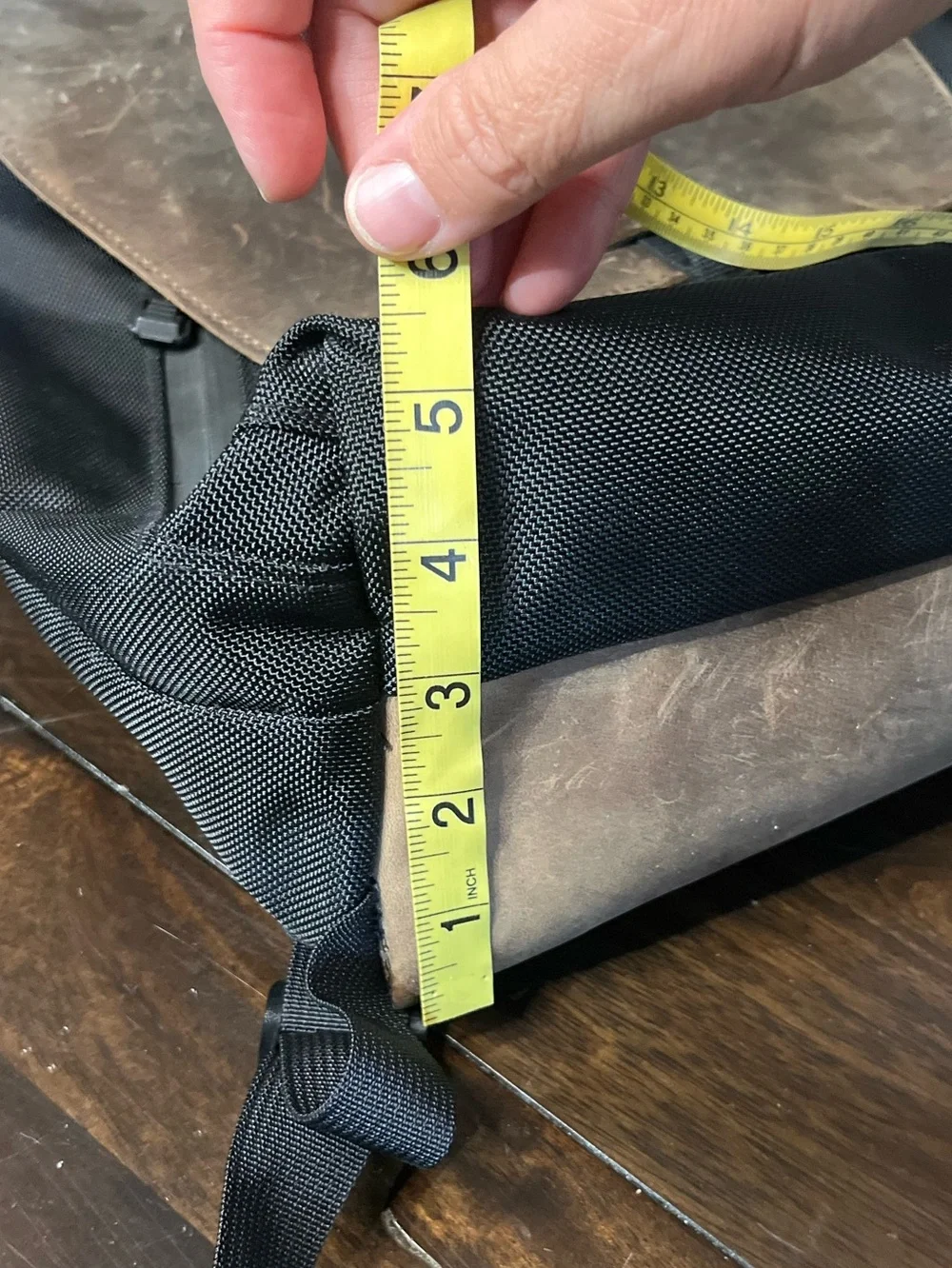 Waterfield (sfbags . com) Staad Laptop Bag, Leather, Ballistic Nylon